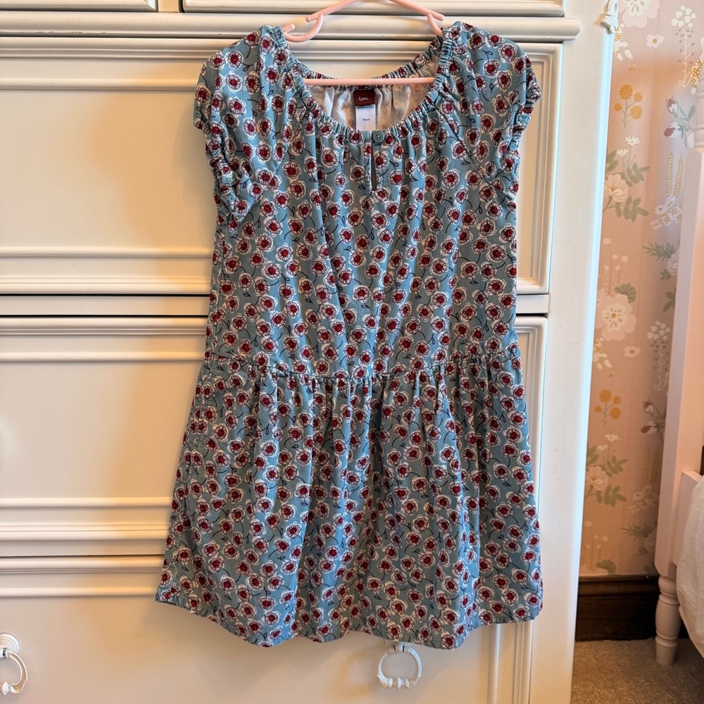 Tea Collection Girl’s Floral Blue Dress